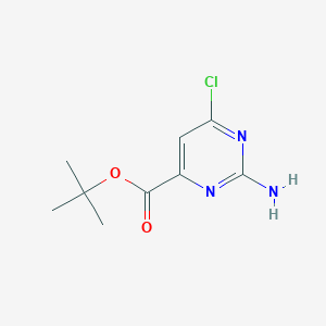 molecular formula C9H12ClN3O2 B2966096 Tert-butyl 2-amino-6-chloropyrimidine-4-carboxylate CAS No. 2248332-51-4