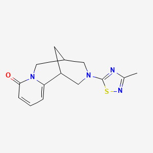 B2966111 11-(3-Methyl-1,2,4-thiadiazol-5-yl)-7,11-diazatricyclo[7.3.1.02,7]trideca-2,4-dien-6-one CAS No. 2329280-68-2