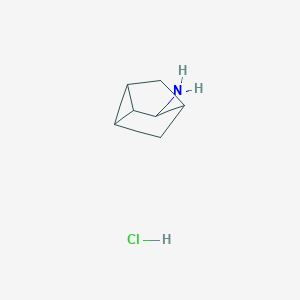 molecular formula C7H12ClN B2966116 Tricyclo[2.2.1.0,2,6]heptan-3-amine hydrochloride CAS No. 93050-10-3