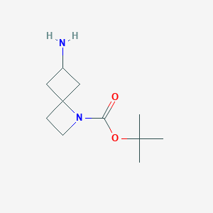 molecular formula C11H20N2O2 B2966121 6-Amino-1-Boc-1-azaspiro[3.3]heptane CAS No. 1638769-04-6