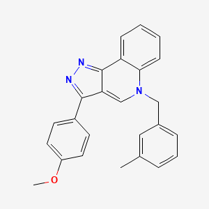 molecular formula C25H21N3O B2966128 3-(4-methoxyphenyl)-5-(3-methylbenzyl)-5H-pyrazolo[4,3-c]quinoline CAS No. 872206-39-8