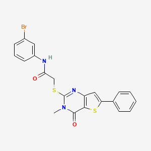 molecular formula C21H16BrN3O2S2 B2966156 N-乙基-1-[4-(丙酰氨基)苯甲酰基]哌啶-3-甲酰胺 CAS No. 1105200-07-4