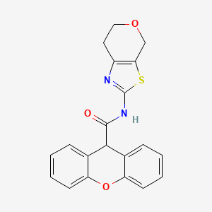 molecular formula C20H16N2O3S B2966163 N-(6,7-dihydro-4H-pyrano[4,3-d]thiazol-2-yl)-9H-xanthene-9-carboxamide CAS No. 1396673-20-3