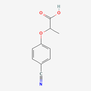 molecular formula C10H9NO3 B2966167 2-(4-cyanophenoxy)propanoic Acid CAS No. 118618-36-3