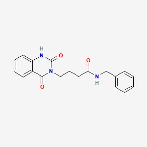molecular formula C19H19N3O3 B2966170 N-benzyl-4-(2,4-dioxo-1,2-dihydroquinazolin-3(4H)-yl)butanamide CAS No. 1251609-18-3