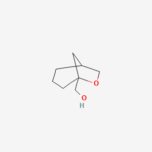 molecular formula C8H14O2 B2966171 (6-Oxabicyclo[3.2.1]octan-5-yl)methanol CAS No. 2172067-25-1