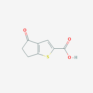 molecular formula C8H6O3S B2966198 4-Oxo-5,6-dihydro-4H-cyclopenta[b]thiophene-2-carboxylic Acid CAS No. 1227210-42-5
