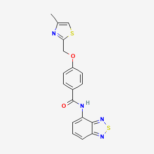 N-(benzo[c][1,2,5]thiadiazol-4-yl)-4-((4-methylthiazol-2-yl)methoxy)benzamide