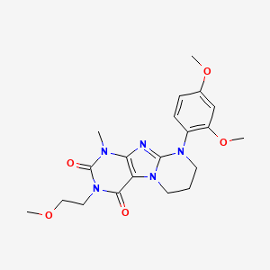 9-(2,4-dimethoxyphenyl)-3-(2-methoxyethyl)-1-methyl-7,8-dihydro-6H-purino[7,8-a]pyrimidine-2,4-dione