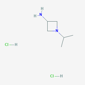 molecular formula C6H16Cl2N2 B2966292 1-(Propan-2-yl)azetidin-3-amine dihydrochloride CAS No. 117546-56-2; 888032-75-5