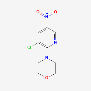 molecular formula C9H10ClN3O3 B2966310 4-(3-Chloro-5-nitropyridin-2-yl)morpholine CAS No. 892491-61-1