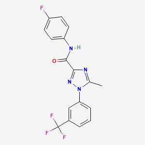 N-(4-fluorophenyl)-5-methyl-1-[3-(trifluoromethyl)phenyl]-1H-1,2,4-triazole-3-carboxamide