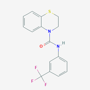 N-[3-(trifluoromethyl)phenyl]-2,3-dihydro-4H-1,4-benzothiazine-4-carboxamide