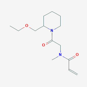 N-[2-[2-(Ethoxymethyl)piperidin-1-yl]-2-oxoethyl]-N-methylprop-2-enamide