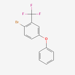 molecular formula C13H8BrF3O B2966349 1-Bromo-4-phenoxy-2-(trifluoromethyl)benzene CAS No. 54846-20-7