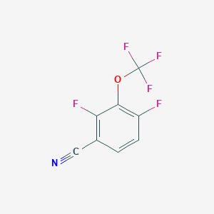 molecular formula C8H2F5NO B2966367 2,4-二氟-3-(三氟甲氧基)苯甲腈 CAS No. 1806314-81-7
