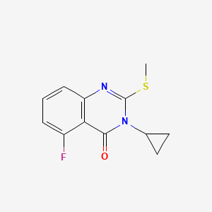 3-cyclopropyl-5-fluoro-2-(methylthio)quinazolin-4(3H)-one