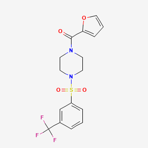 1-(2-Furoyl)-4-{[3-(trifluoromethyl)phenyl]sulfonyl}piperazine