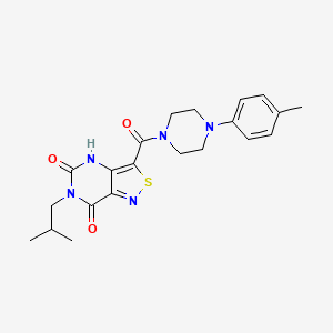 6-isobutyl-3-{[4-(4-methylphenyl)piperazino]carbonyl}isothiazolo[4,3-d]pyrimidine-5,7(4H,6H)-dione