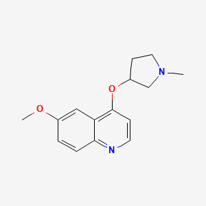 6-Methoxy-4-[(1-methylpyrrolidin-3-yl)oxy]quinoline