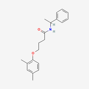 molecular formula C20H25NO2 B2966394 4-(2,4-二甲基苯氧基)-N-(1-苯乙基)丁酰胺 CAS No. 496036-17-0