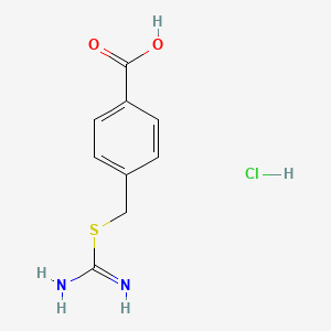 4-[(Carbamimidoylsulfanyl)methyl]benzoic acid hydrochloride