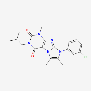 8-(3-chlorophenyl)-3-isobutyl-1,6,7-trimethyl-1H-imidazo[2,1-f]purine-2,4(3H,8H)-dione
