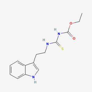 molecular formula C14H17N3O2S B2966433 ethyl N-[2-(1H-indol-3-yl)ethylcarbamothioyl]carbamate CAS No. 685121-03-3