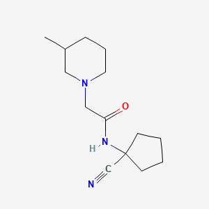 molecular formula C14H23N3O B2966448 N-(1-cyanocyclopentyl)-2-(3-methylpiperidin-1-yl)acetamide CAS No. 1037932-47-0