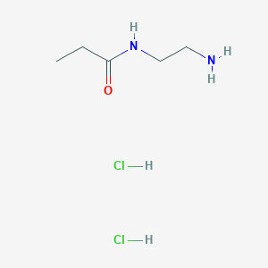 molecular formula C5H14Cl2N2O B2966468 N-(2-Aminoethyl)propanamide dihydrochloride CAS No. 2230912-75-9