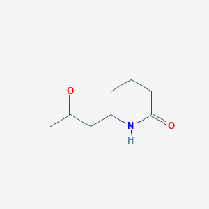 6-(2-Oxopropyl)piperidin-2-one