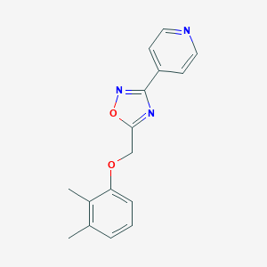 molecular formula C16H15N3O2 B296649 4-{5-[(2,3-Dimethylphenoxy)methyl]-1,2,4-oxadiazol-3-yl}pyridine 