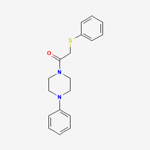 1-(4-Phenylpiperazin-1-yl)-2-phenylsulfanylethanone