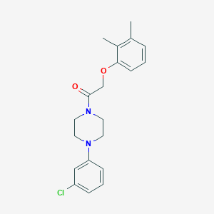 molecular formula C20H23ClN2O2 B296650 1-[4-(3-Chlorophenyl)piperazin-1-yl]-2-(2,3-dimethylphenoxy)ethanone 
