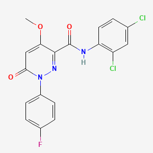 N-(2,4-dichlorophenyl)-1-(4-fluorophenyl)-4-methoxy-6-oxopyridazine-3-carboxamide