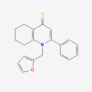 1-(furan-2-ylmethyl)-2-phenyl-5,6,7,8-tetrahydroquinoline-4(1H)-thione