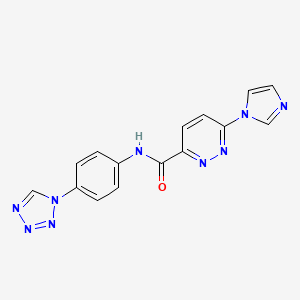 N-(4-(1H-tetrazol-1-yl)phenyl)-6-(1H-imidazol-1-yl)pyridazine-3-carboxamide