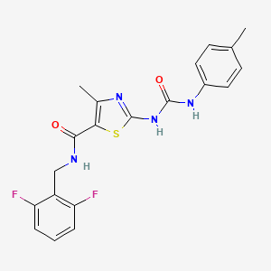 N-(2,6-difluorobenzyl)-4-methyl-2-(3-(p-tolyl)ureido)thiazole-5-carboxamide