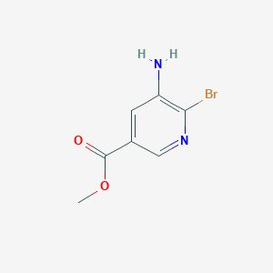 molecular formula C7H7BrN2O2 B2966523 5-氨基-6-溴烟酸甲酯 CAS No. 1379369-63-7