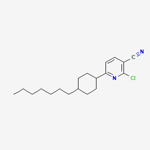 molecular formula C19H27ClN2 B2966536 2-氯-6-(4-庚基环己基)吡啶-3-甲腈 CAS No. 324009-37-2