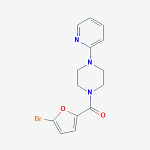 molecular formula C14H14BrN3O2 B296655 1-(5-Bromo-2-furoyl)-4-(2-pyridinyl)piperazine 