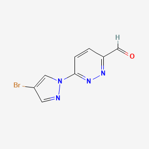 6-(4-Bromopyrazol-1-yl)pyridazine-3-carbaldehyde