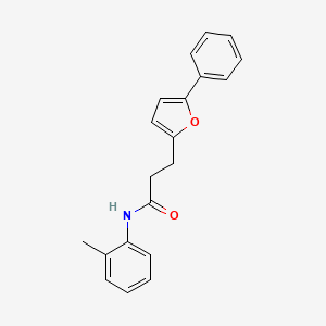 molecular formula C20H19NO2 B2966556 N-(2-methylphenyl)-3-(5-phenylfuran-2-yl)propanamide CAS No. 874466-20-3