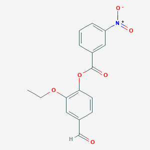 2-Ethoxy-4-formylphenyl 3-nitrobenzoate
