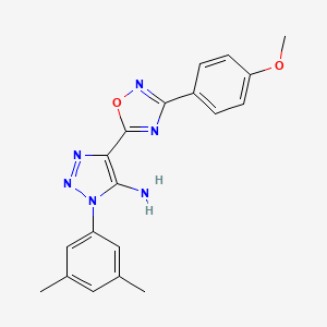 1-(3,5-dimethylphenyl)-4-[3-(4-methoxyphenyl)-1,2,4-oxadiazol-5-yl]-1H-1,2,3-triazol-5-amine