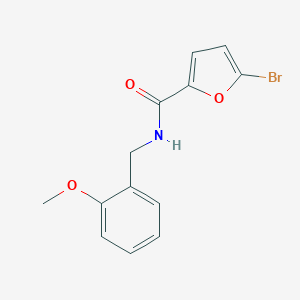 molecular formula C13H12BrNO3 B296657 5-bromo-N-(2-methoxybenzyl)-2-furamide 