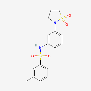 N-(3-(1,1-dioxidoisothiazolidin-2-yl)phenyl)-3-methylbenzenesulfonamide