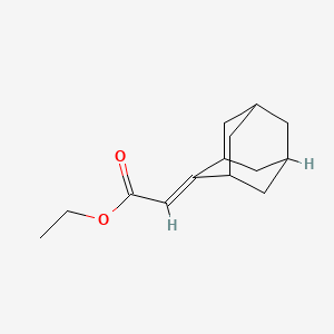 molecular formula C14H20O2 B2966575 Ethyl 2-(2-adamantylidene)acetate CAS No. 25220-06-8