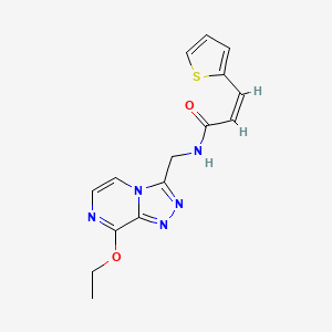 (Z)-N-((8-ethoxy-[1,2,4]triazolo[4,3-a]pyrazin-3-yl)methyl)-3-(thiophen-2-yl)acrylamide