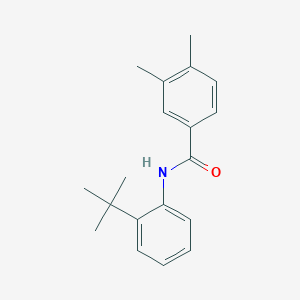 molecular formula C19H23NO B296659 N-(2-tert-butylphenyl)-3,4-dimethylbenzamide 
